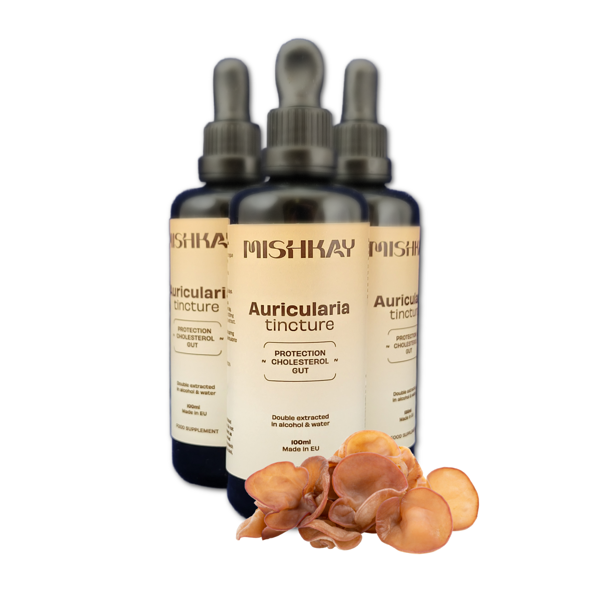 Auricularia (ausiagrybio) skystas ekstraktas - tinktūra (MAISTO PAPILDAS) 100 ml