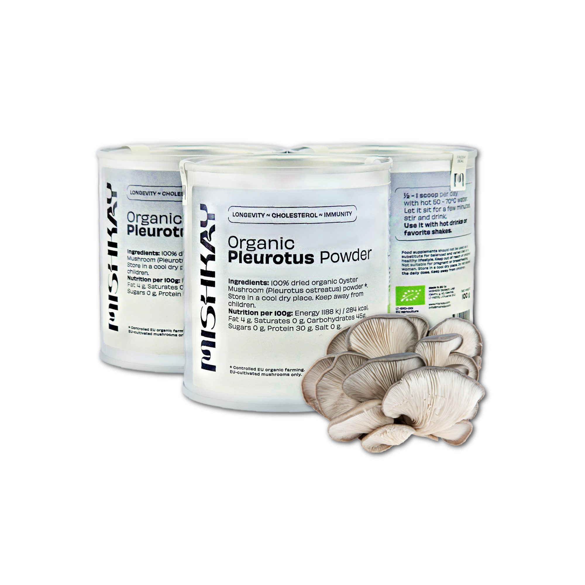 Ekologiški gluosninių kreivabudžių milteliai