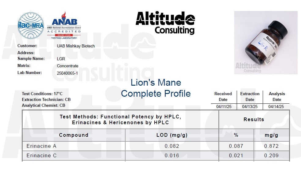Ekologiškos Lion's mane kapsulės PLUS+